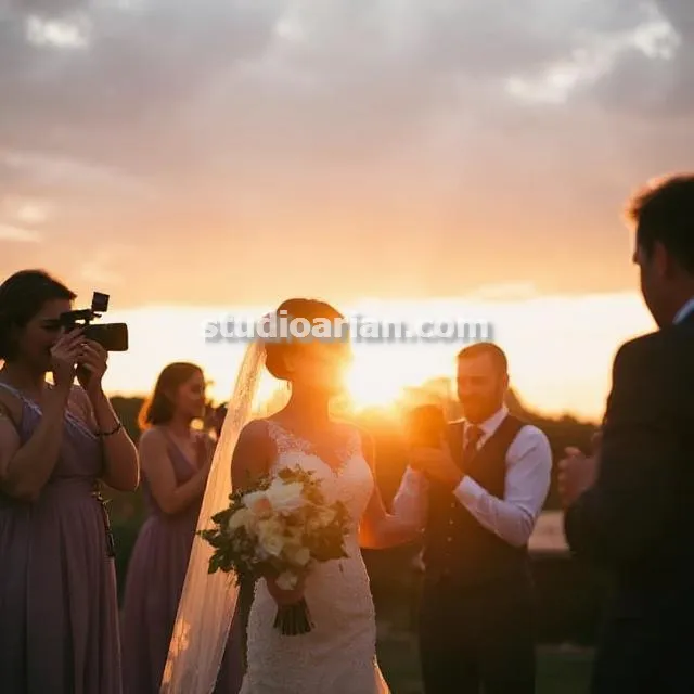 عکاسی عروسی در باغ در تبریز