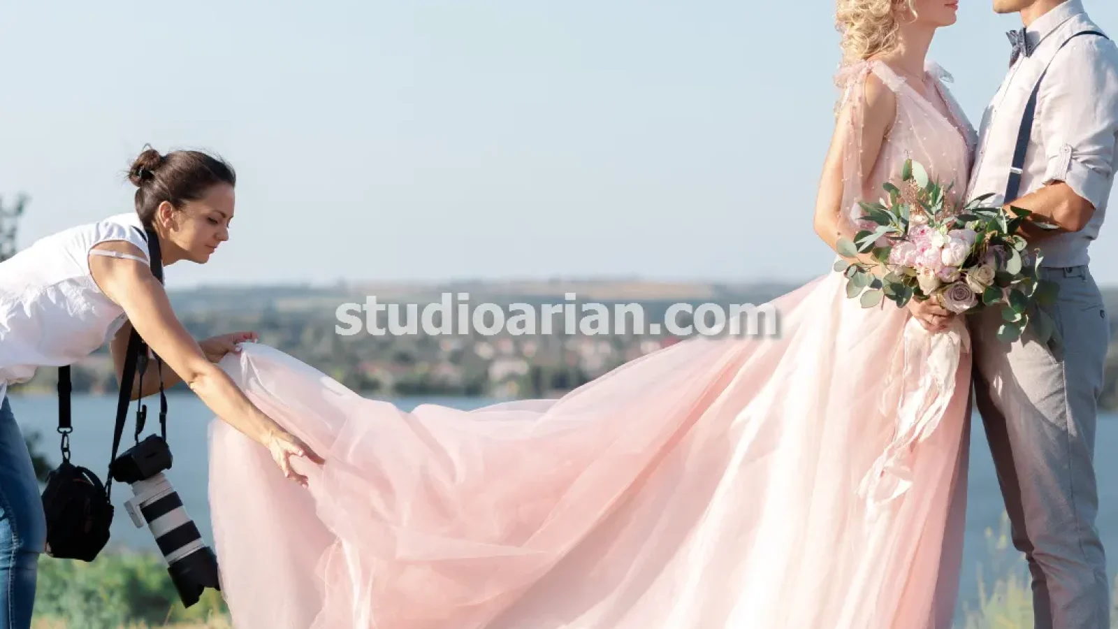 عکاسی حرفه ای عروسی در فضای باز در تبریز