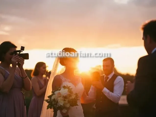 عکاسی عروسی در باغ در تبریز